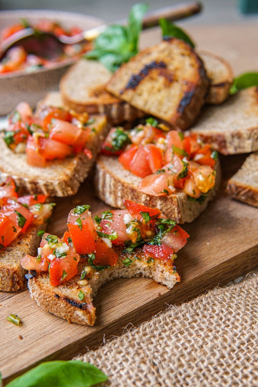 Easy Italian bruschetta