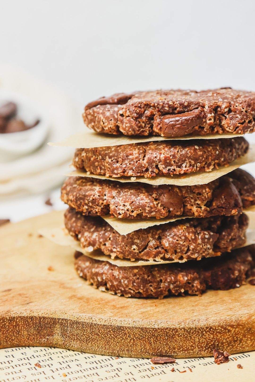 All chocolate cookies without butter