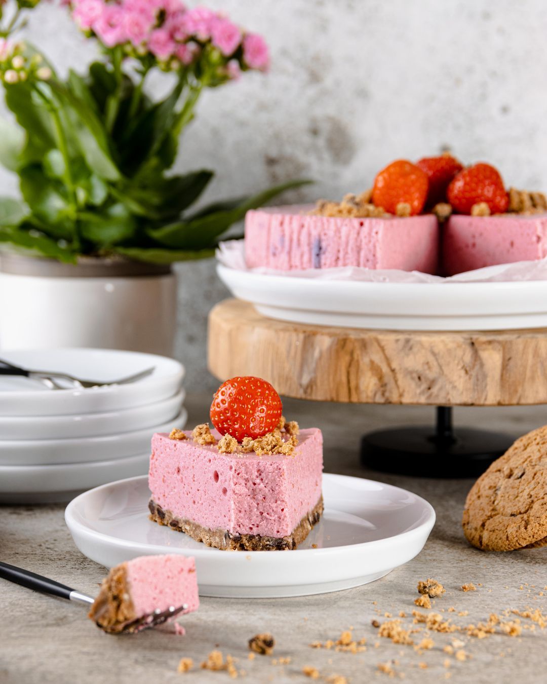 Recipe sugar-free strawberry cheesecake