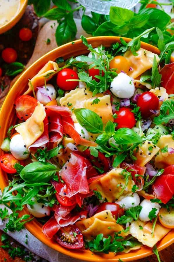 Southern ravioli salad