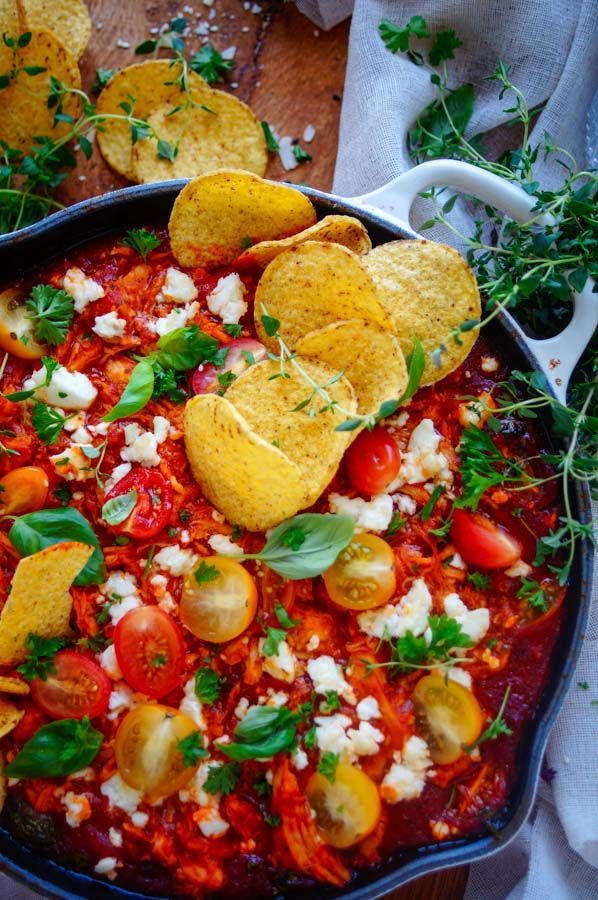 Nachos with chicken