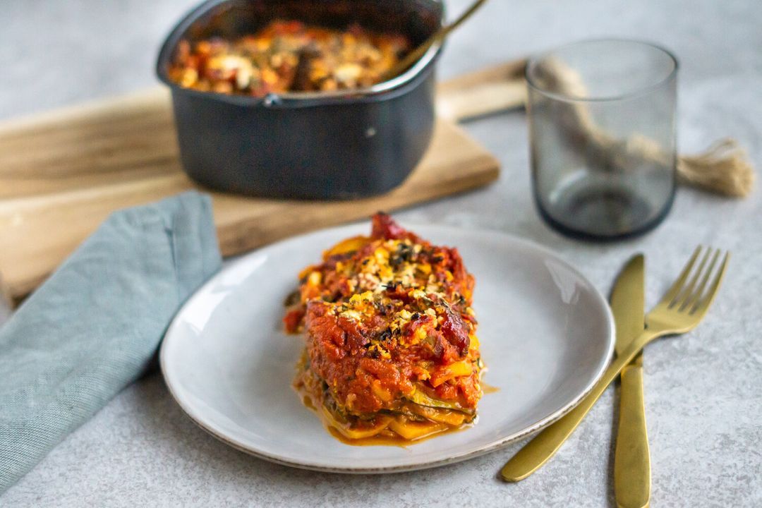 Sweet potato lasagna from the Airfryer
