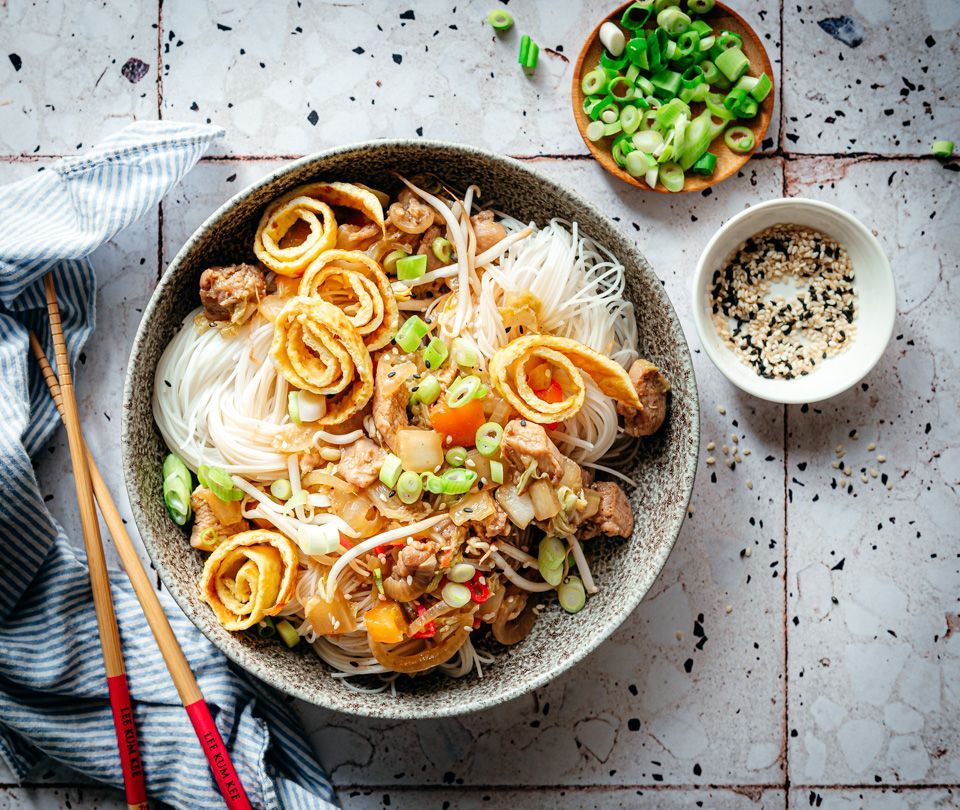 Mihoen goreng with chicken