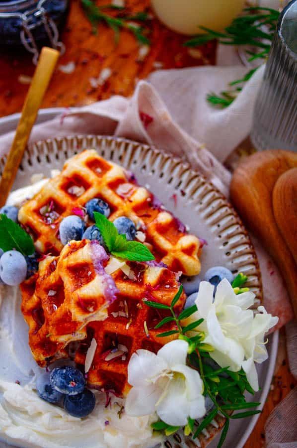 Croissant waffles