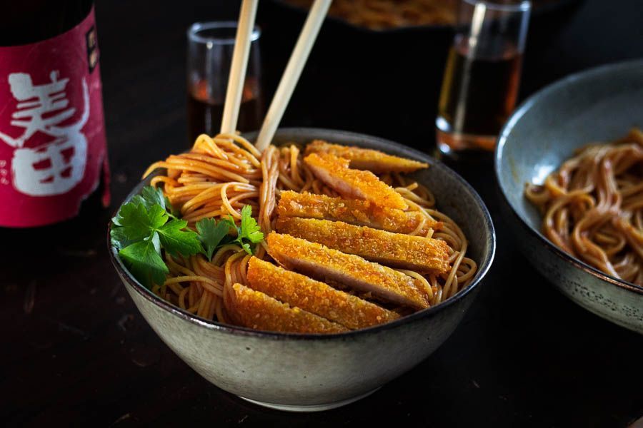 Japanse Spaghetti met Vegi Katsu