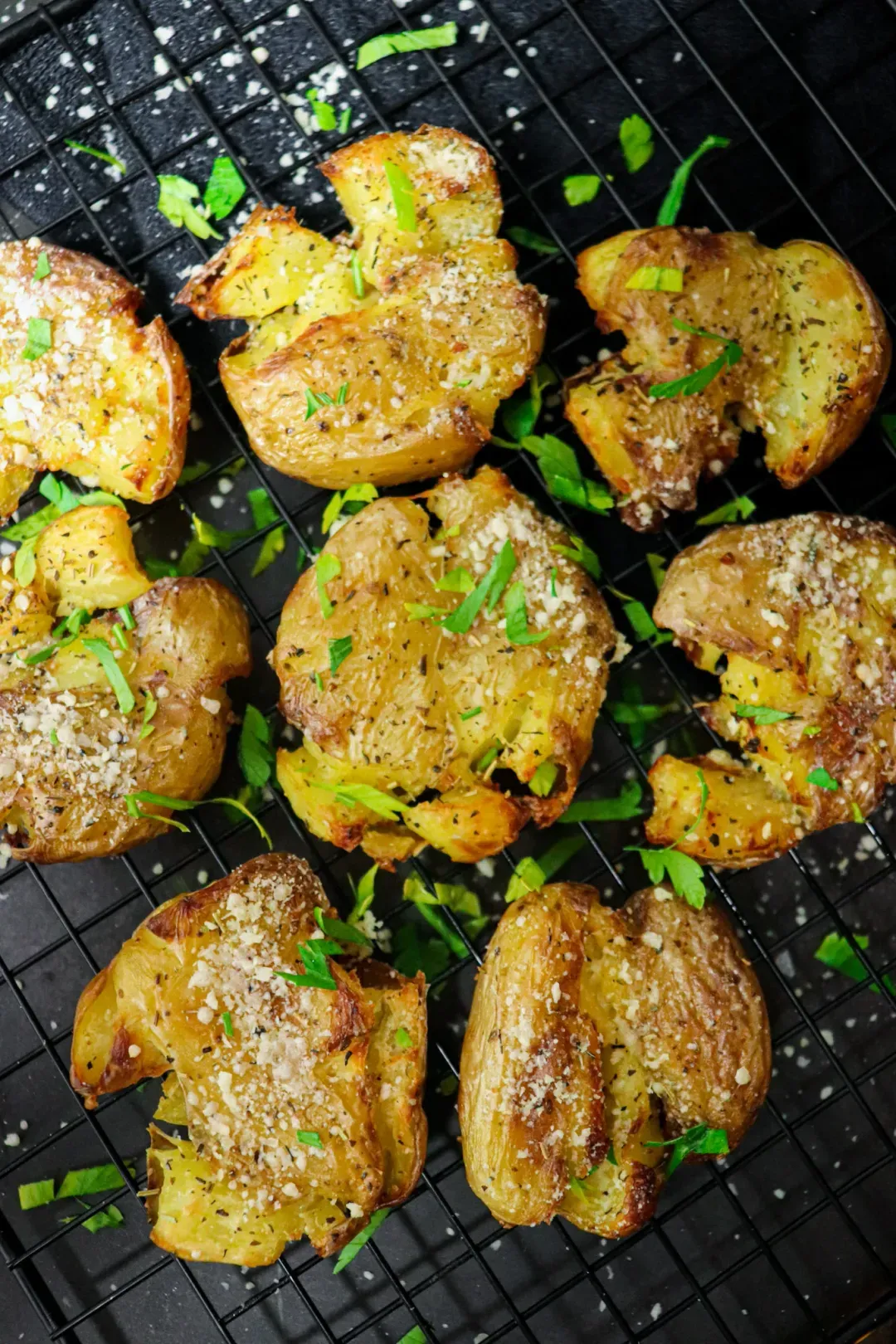 Smashed patatoes with Parmesan