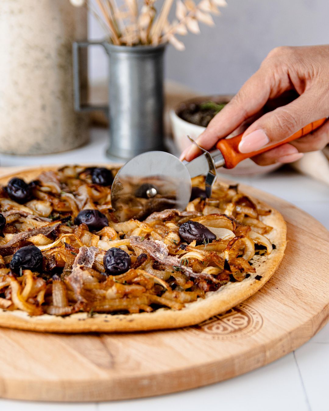 Pissaladière Niçoise with tapenade