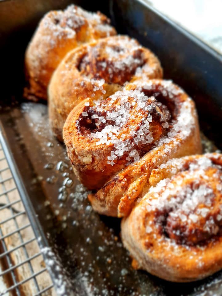 Brunch bread with chocolate and orange