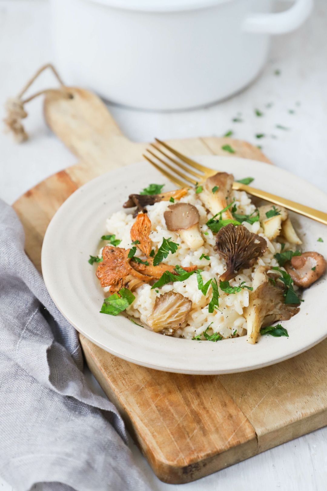 Risotto with forest mushrooms