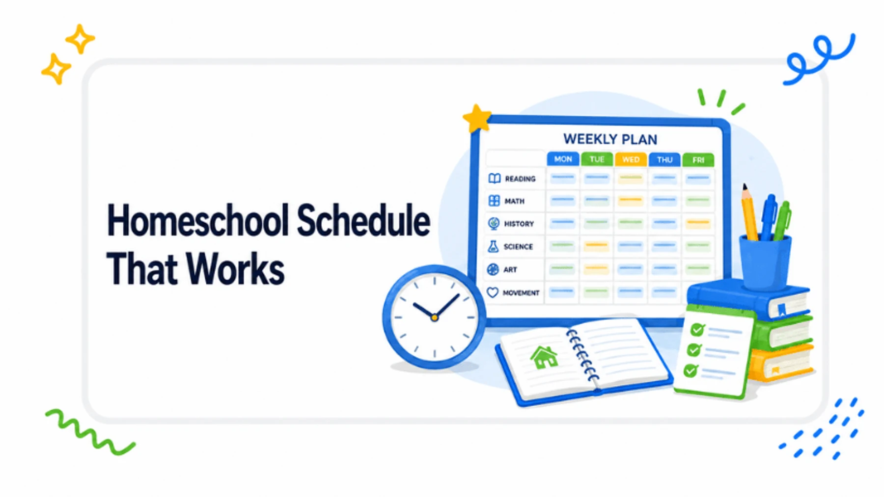 How to Build a Homeschool Schedule You Can Actually Keep