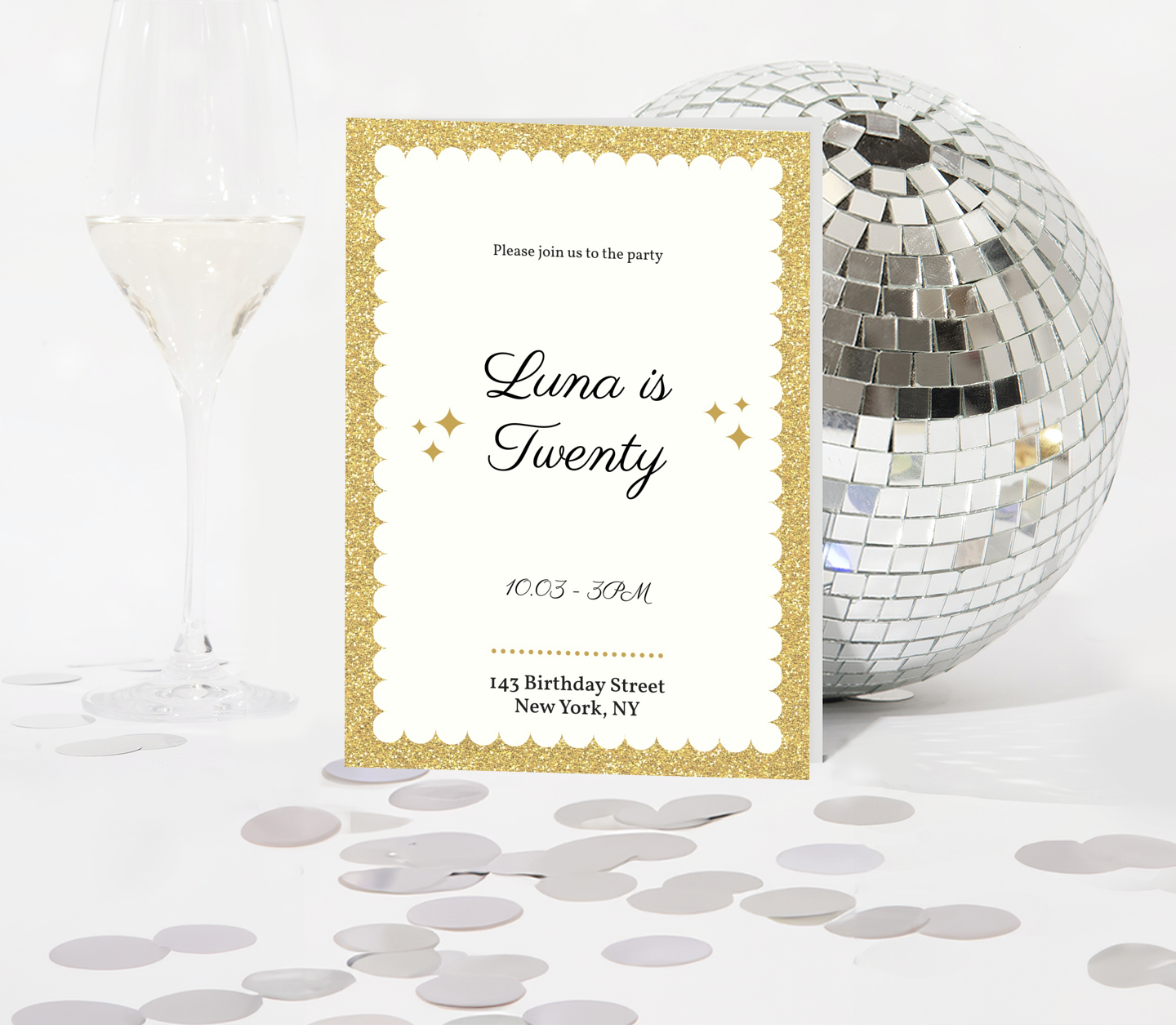 Gold Frame Card