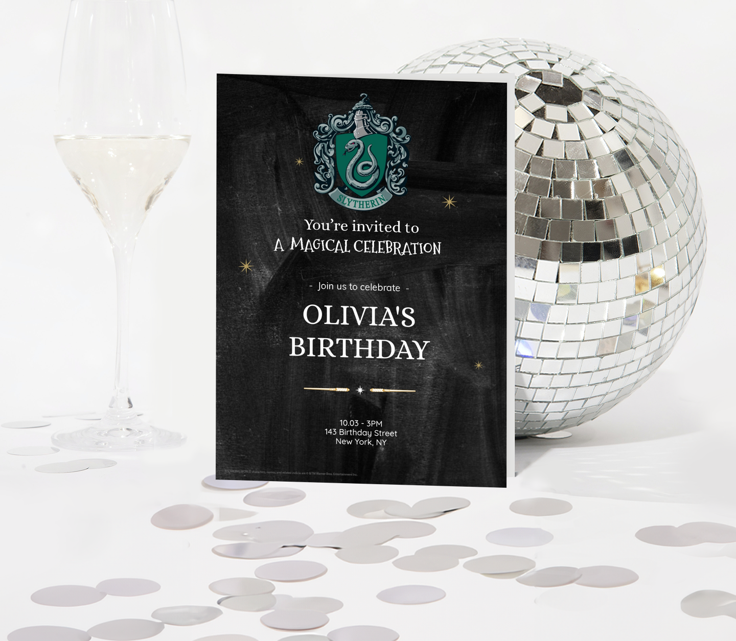 Harry Potter™ Birthday Slytherin Card