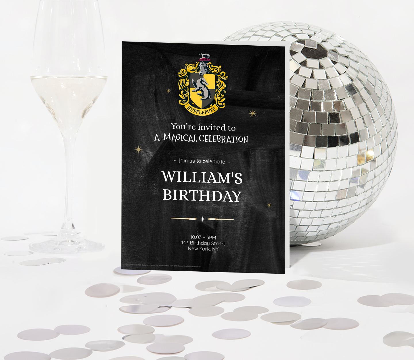 Harry Potter™ Birthday Hufflepuff Card