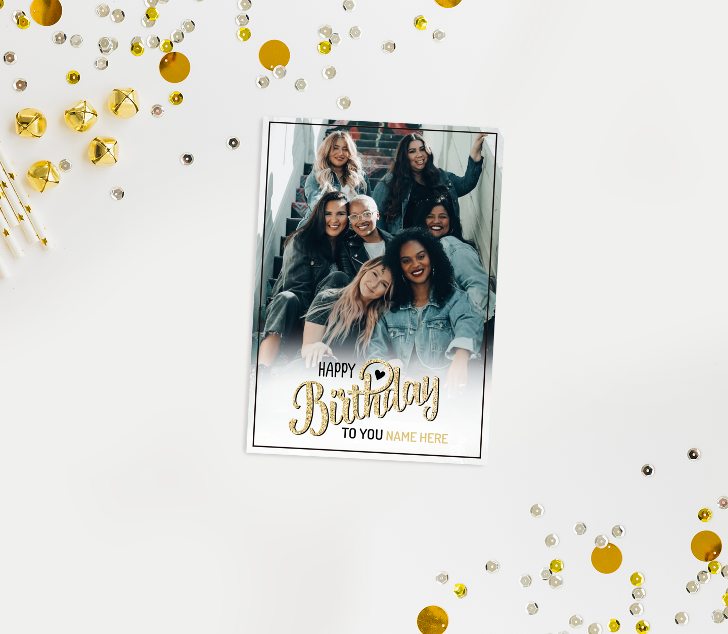 Gold Stylish Card