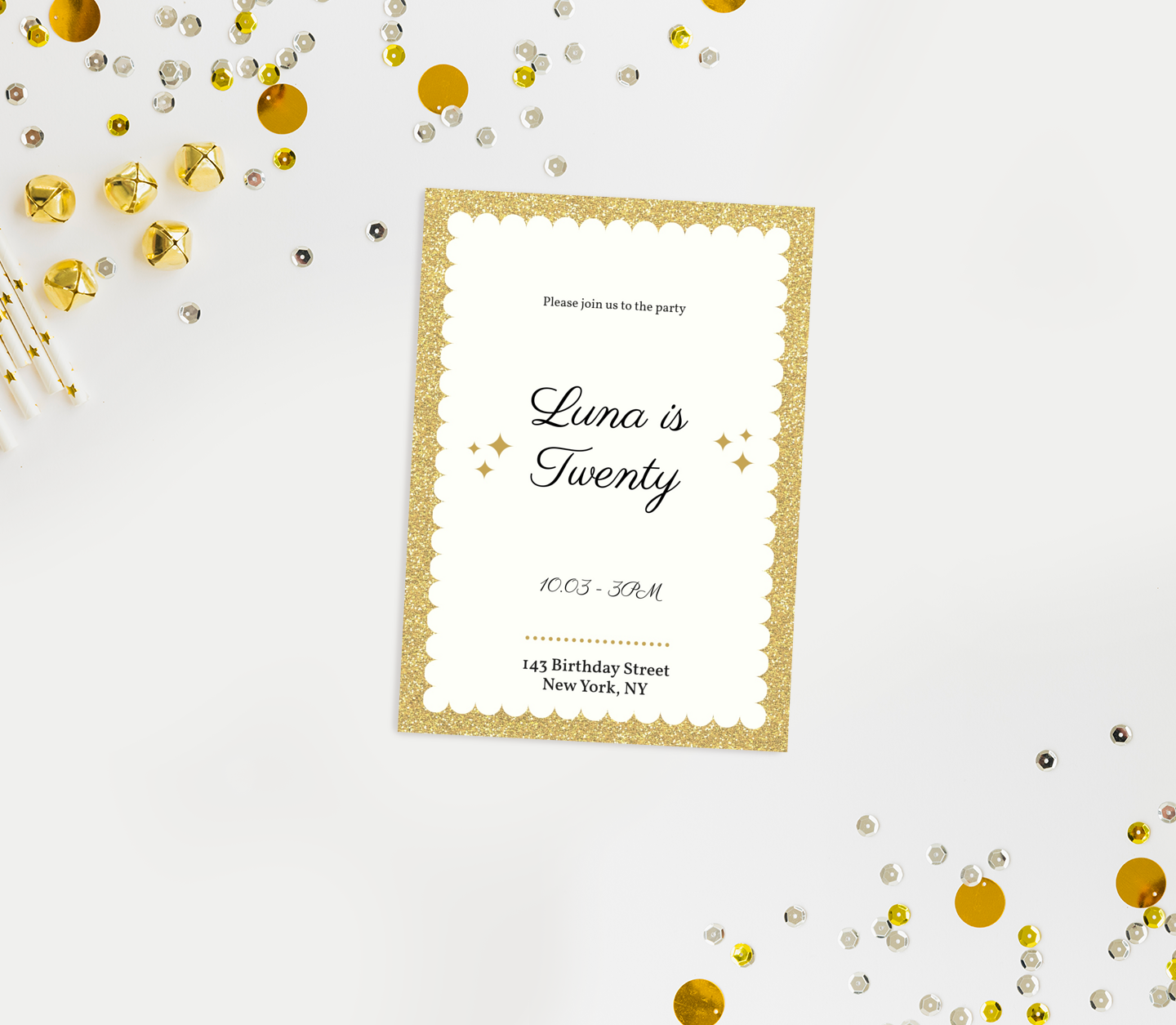 Gold Frame Card