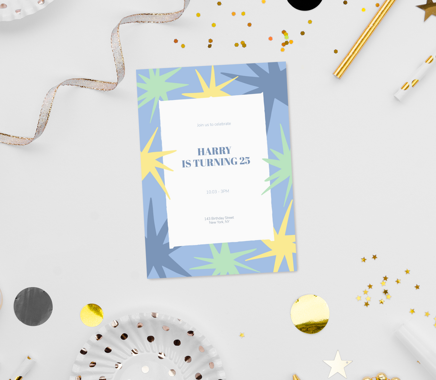 Star Shapes Card