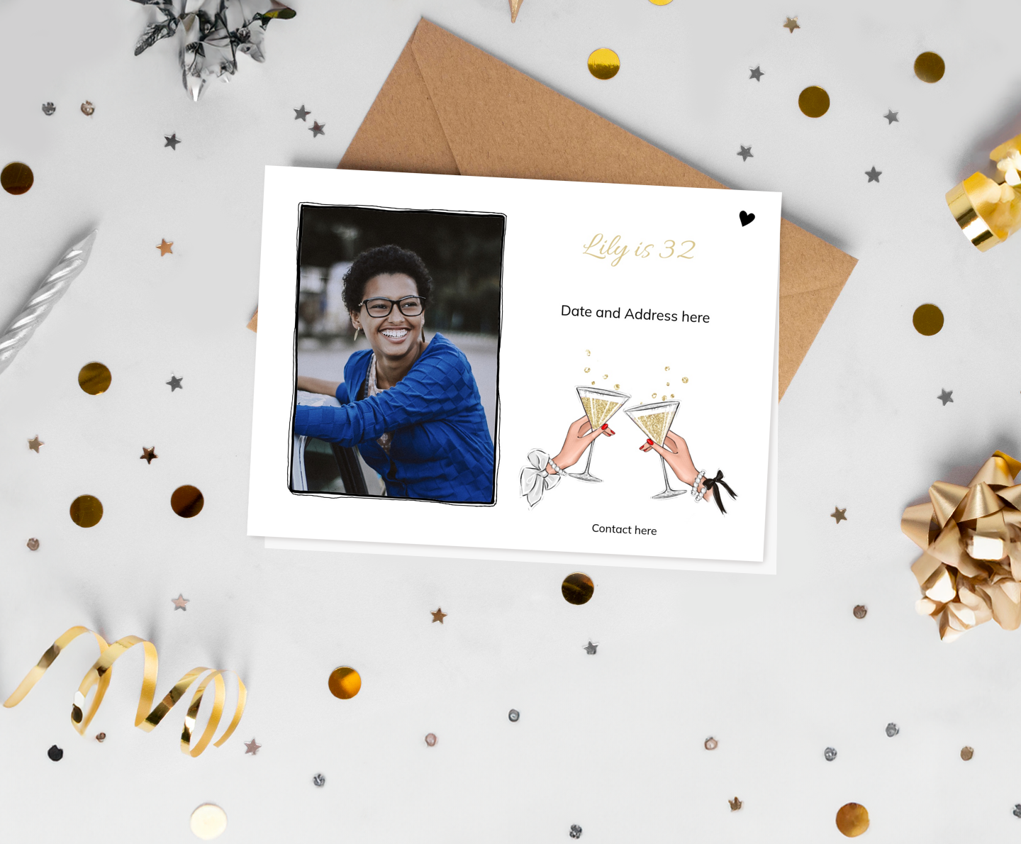 Champagne Card