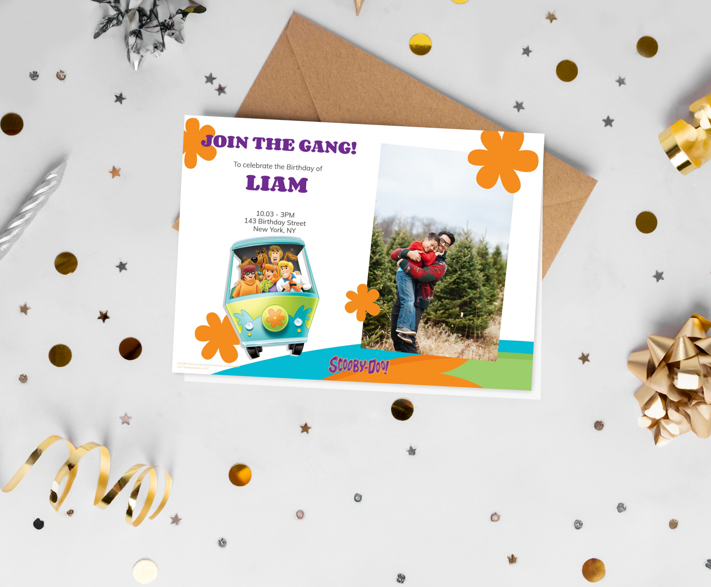 Scooby Doo™ Birthday Van Card