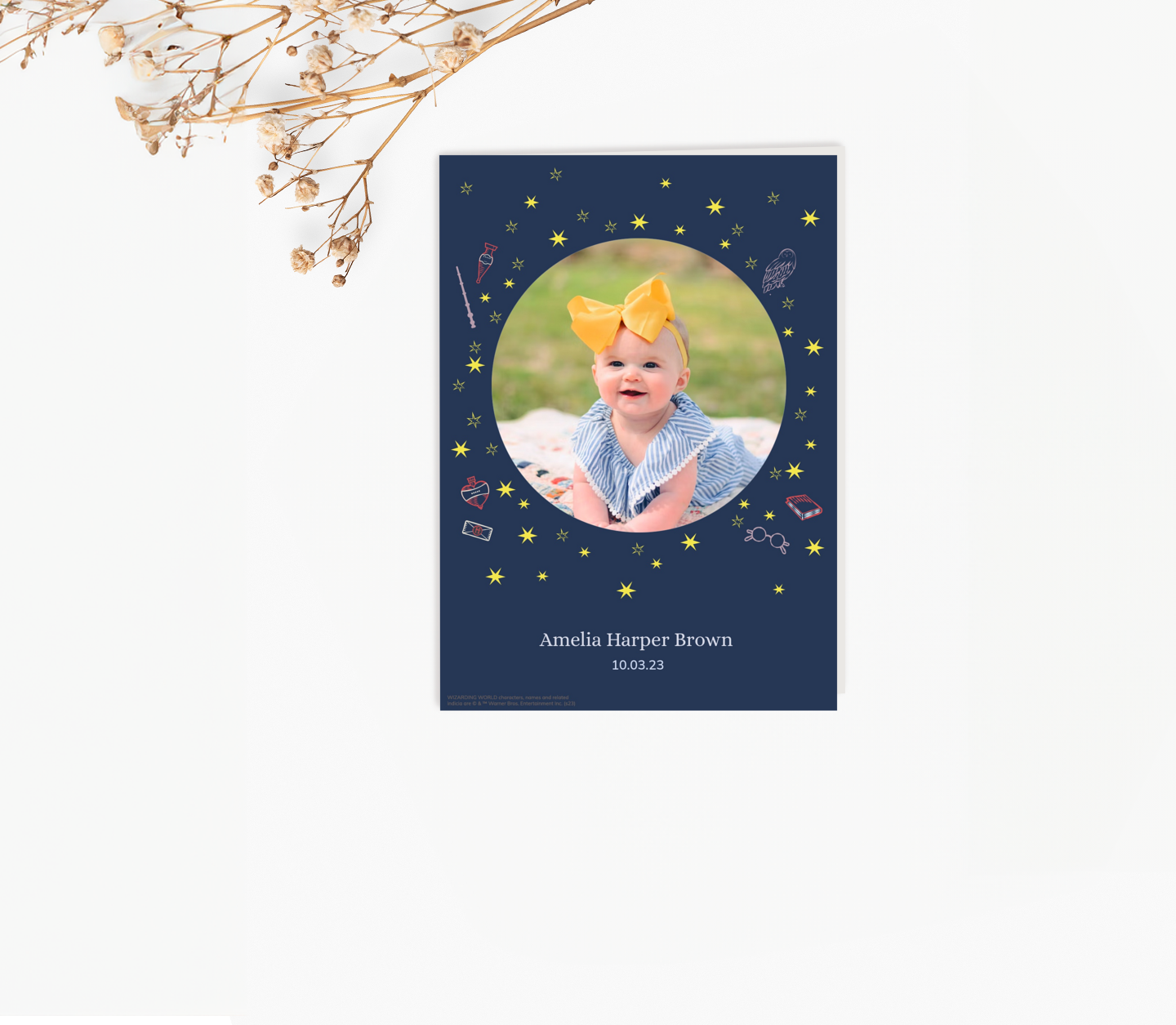 Harry Potter™ Neon Baby Card