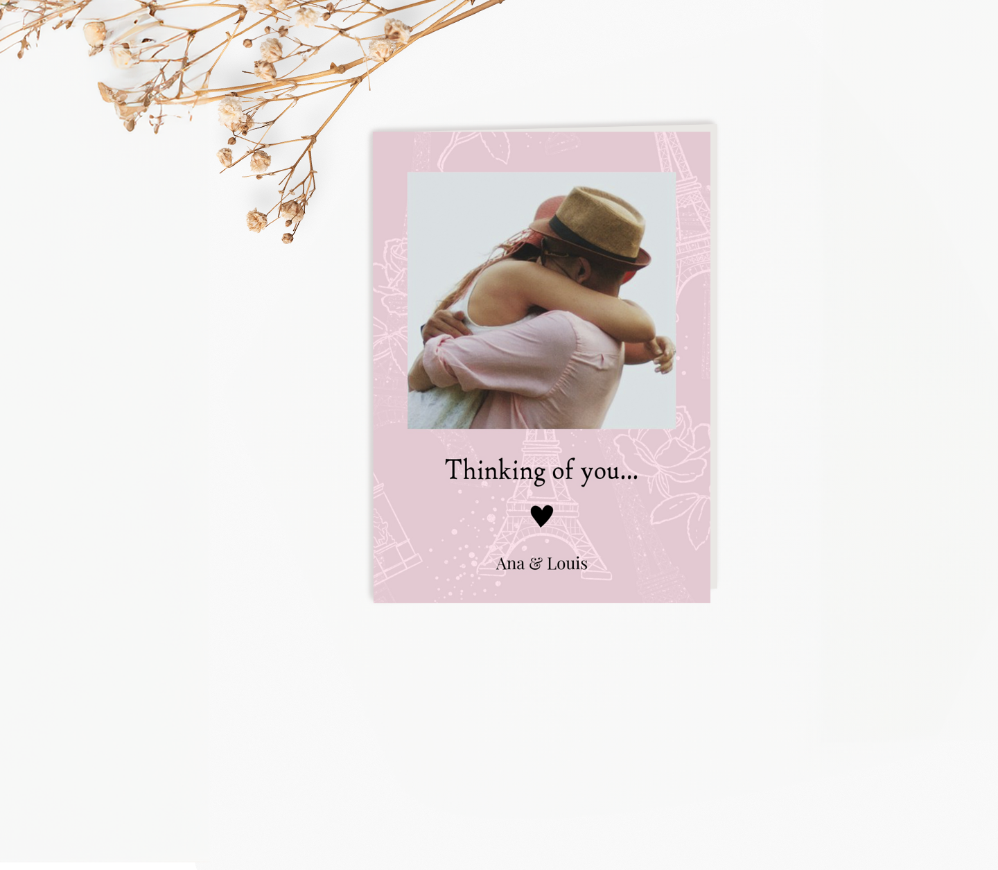 Paris Pink Card