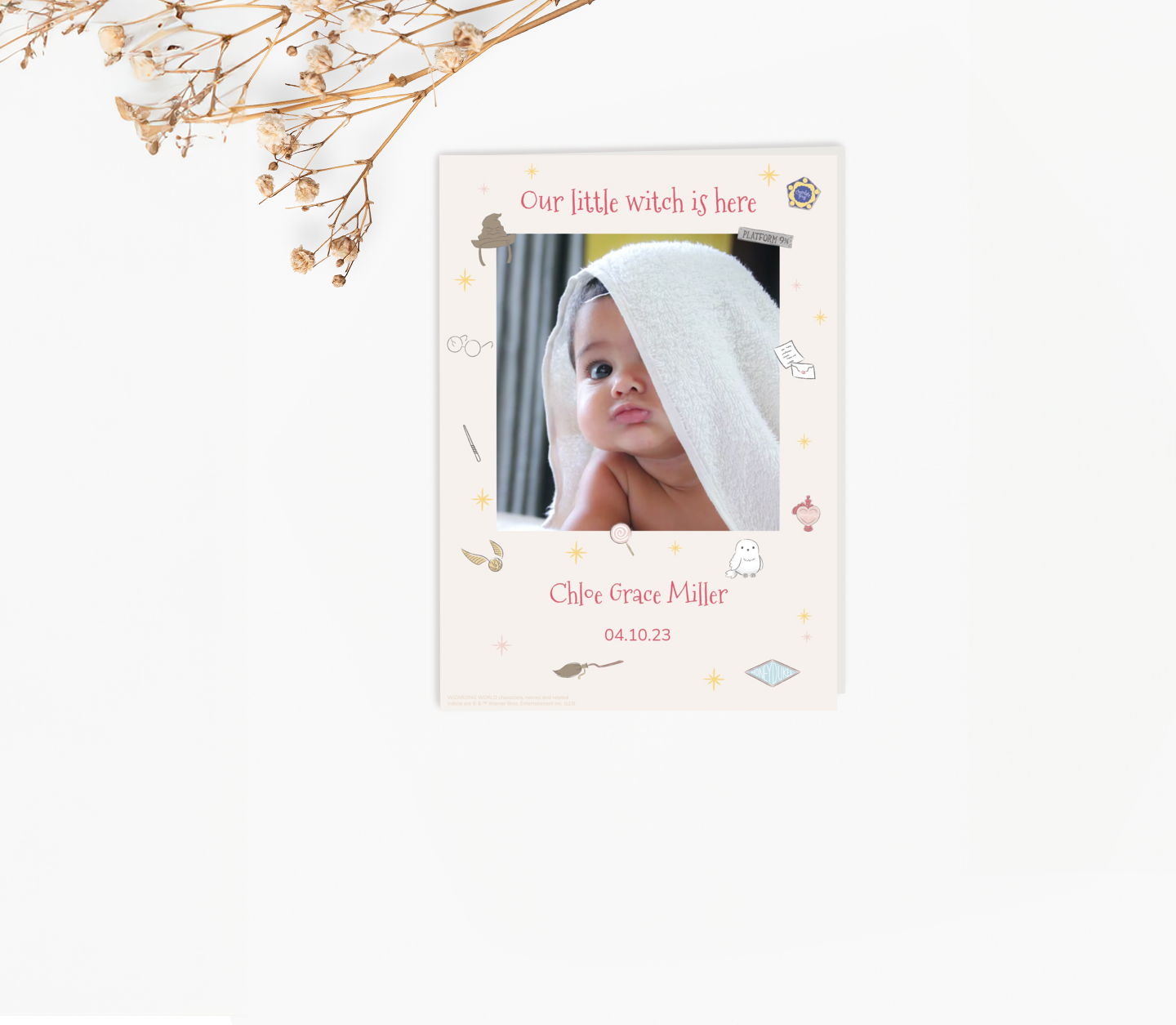Harry Potter™ Witch Baby Card