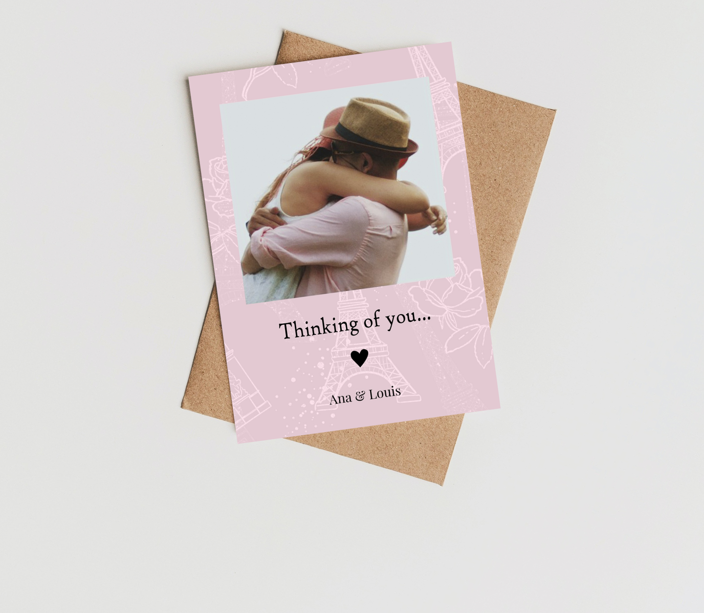 Paris Pink Card