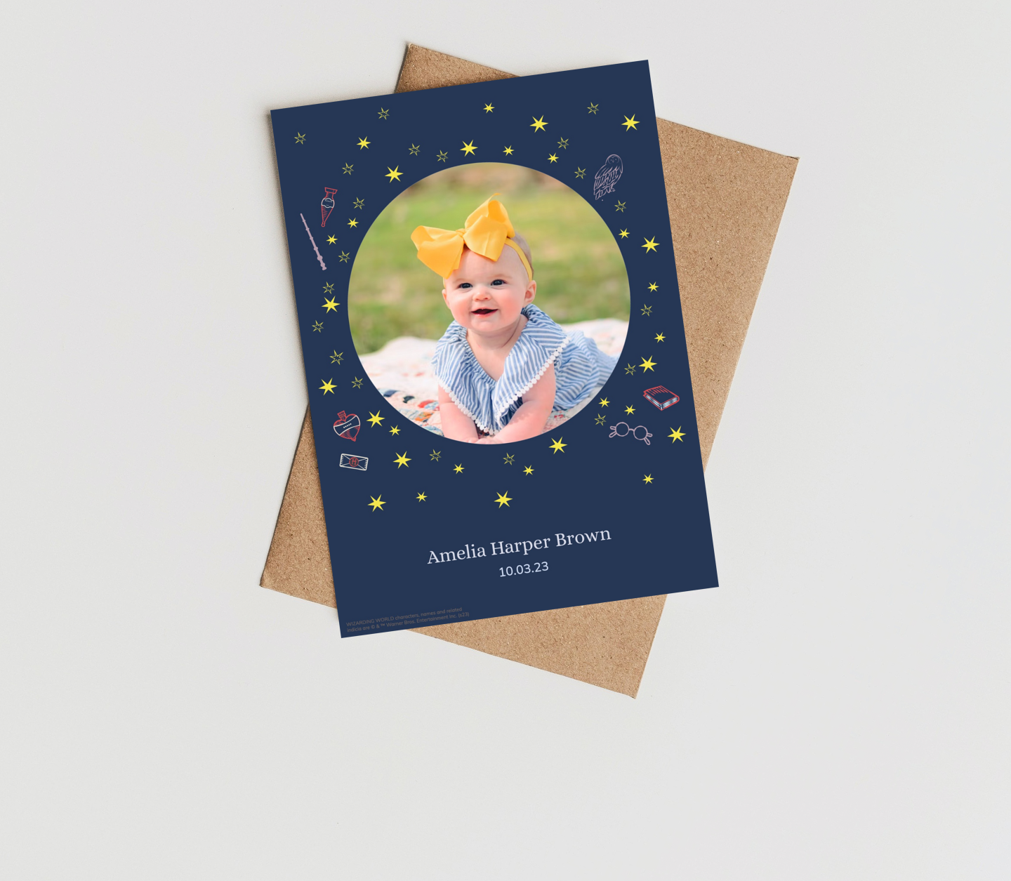 Harry Potter™ Neon Baby Card