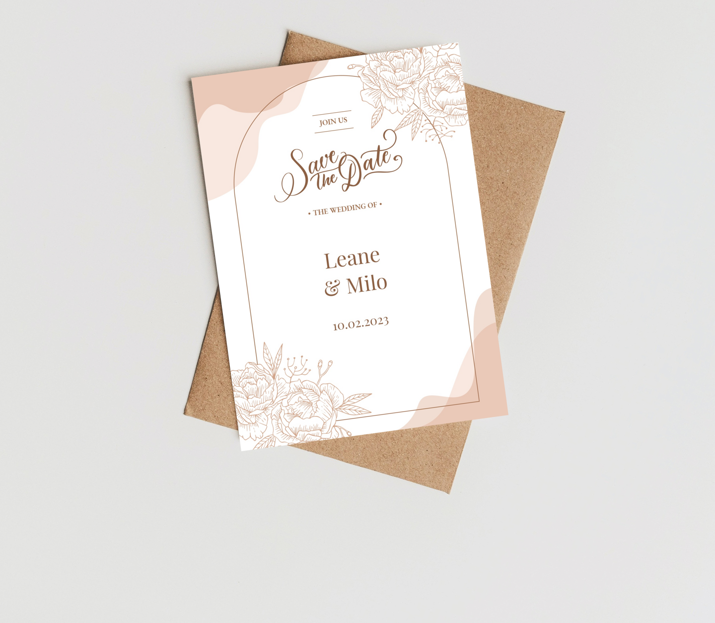 Pink Flowers Card