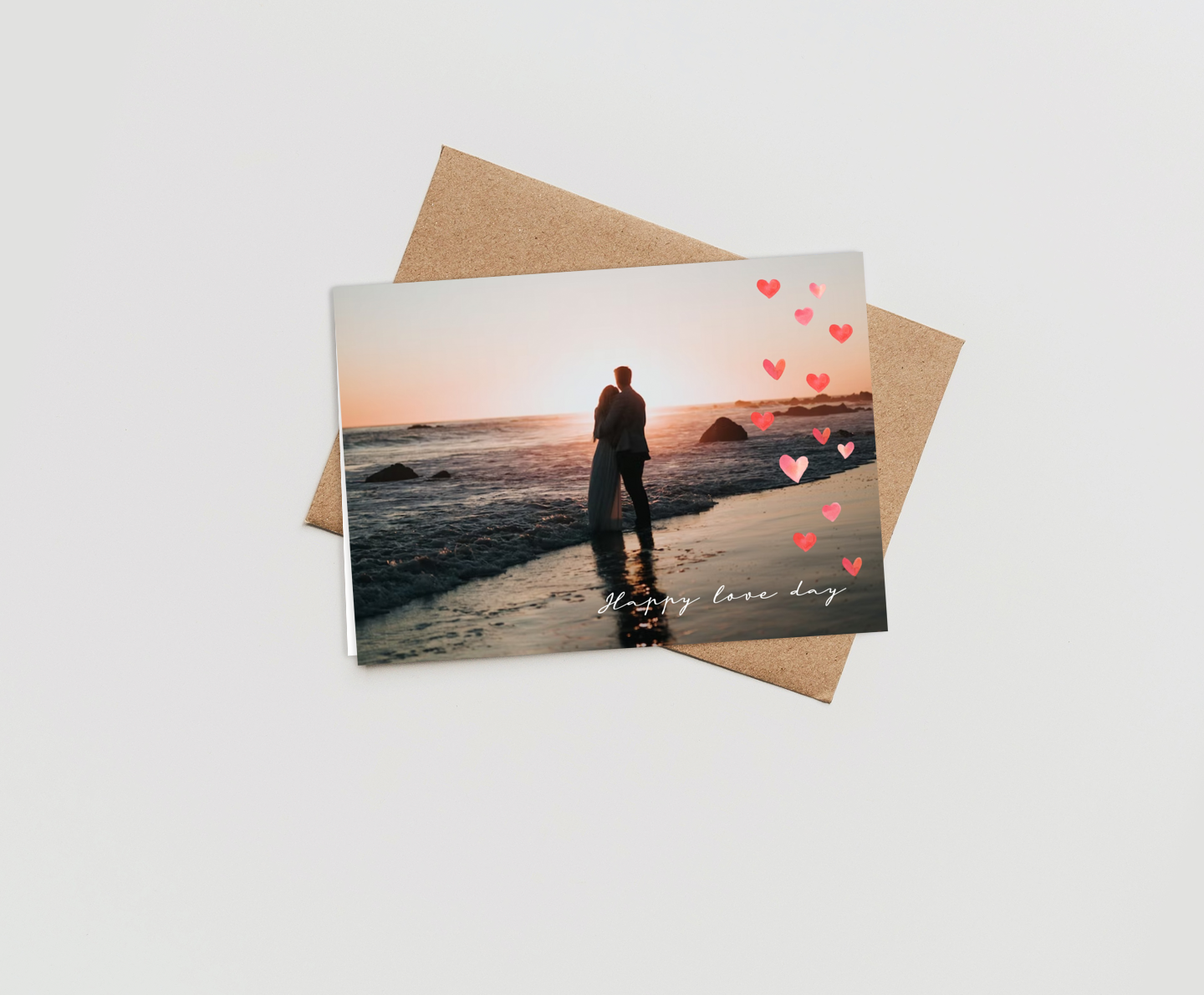 Simple Hearts Card