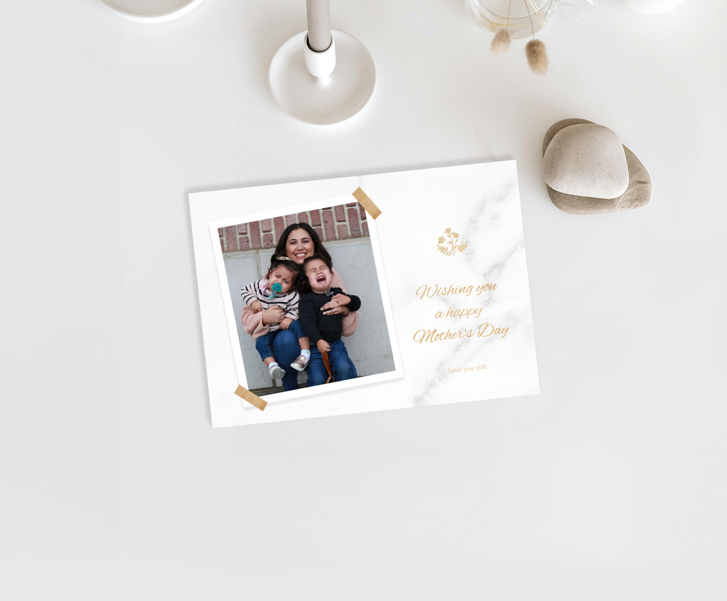 Marble White Card