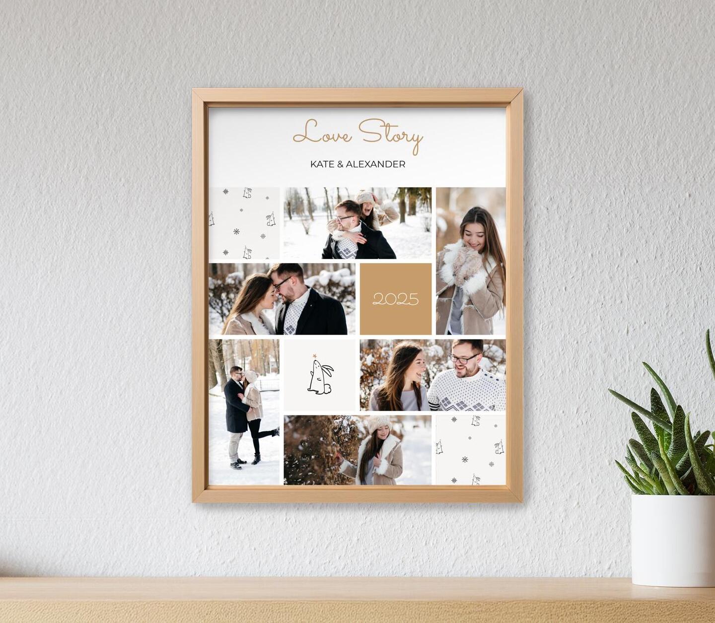 Winter Love Large Poster