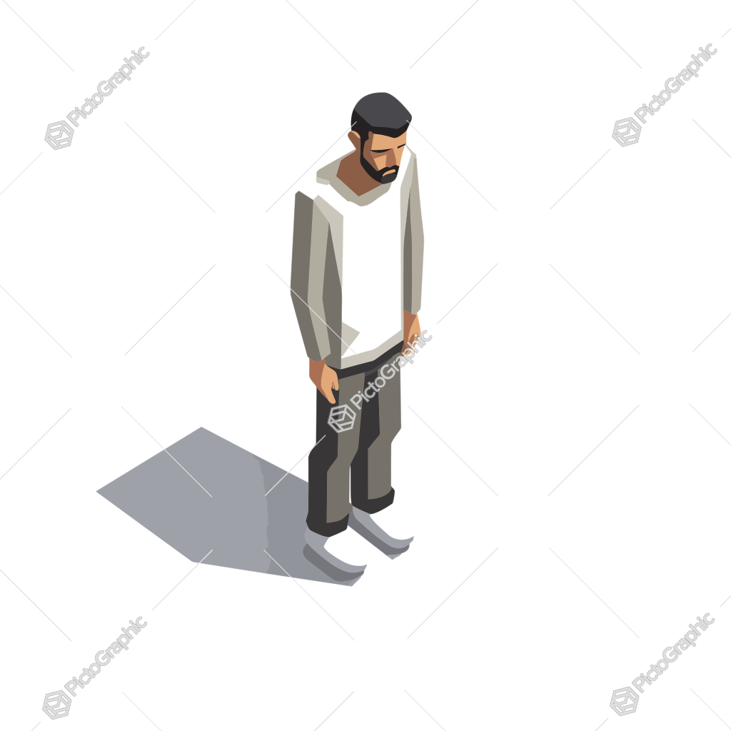 Illustration of a person standing.