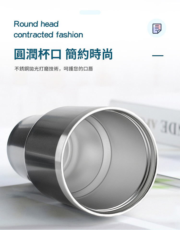 Round headcontracted fashion圓潤口 簡約時尚不銹鋼拋光打磨技術,呵護您的口唇