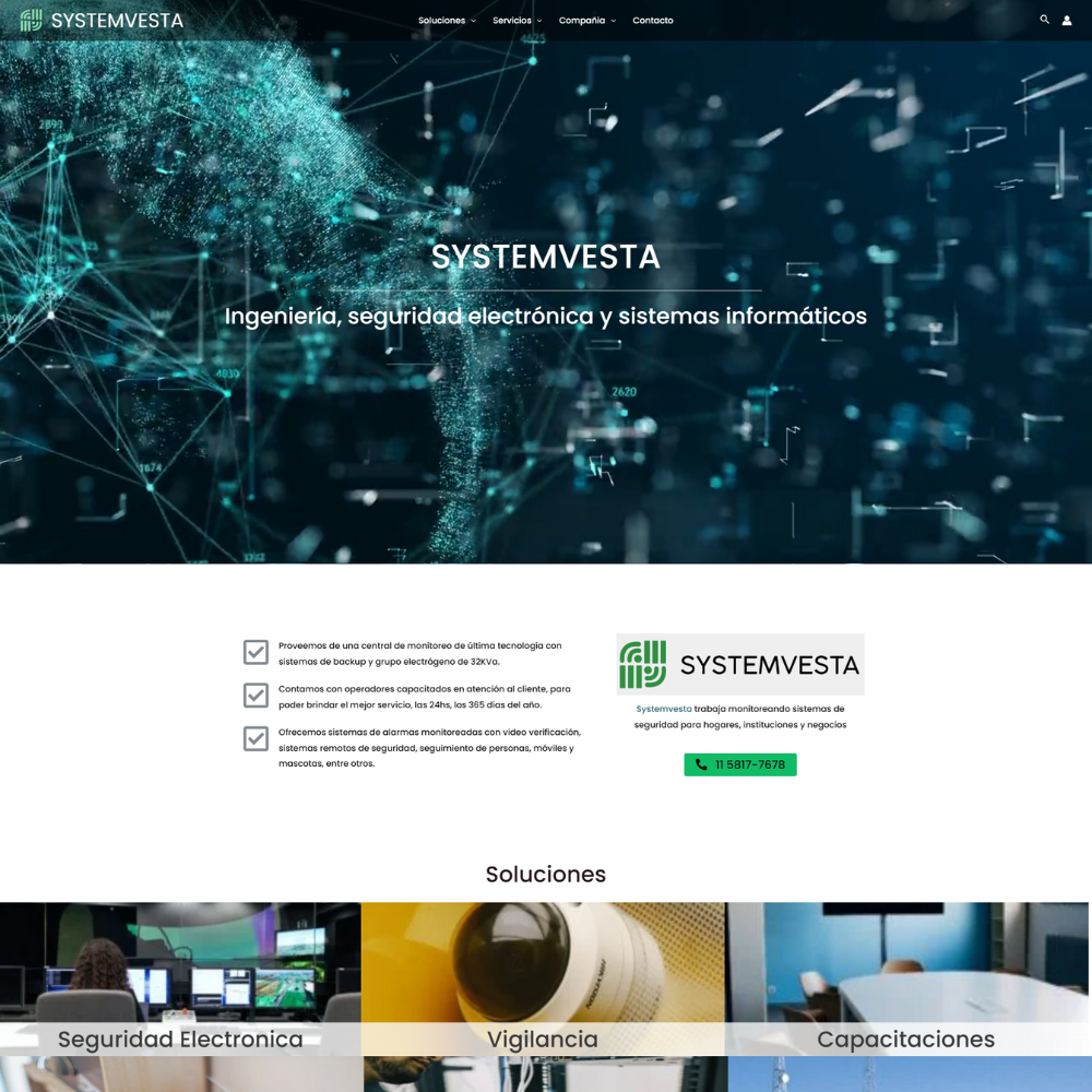 Sitio web de Sistem Vesta (seguridad informática)