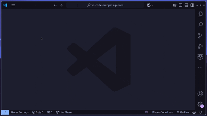 Adding a snippet as context for Pieces Copilot Chat
