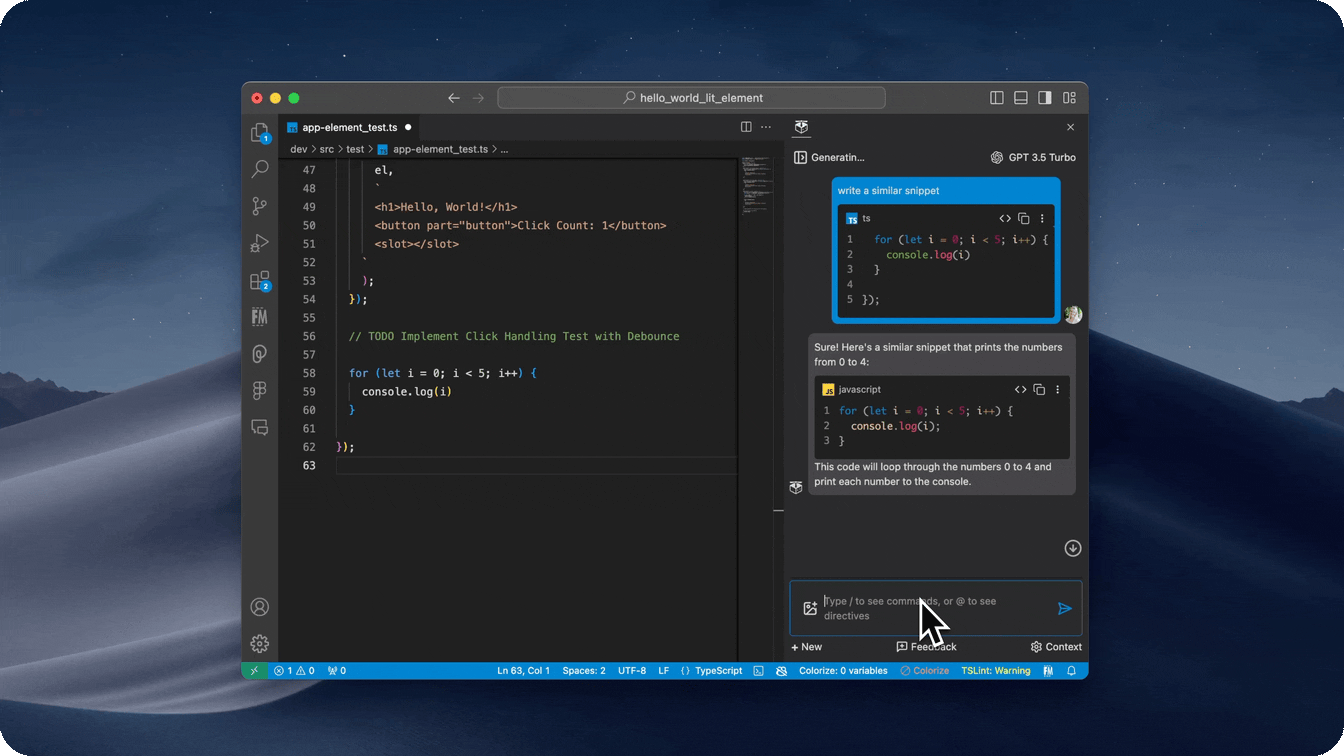 Slash Commands in VS Code Copilot