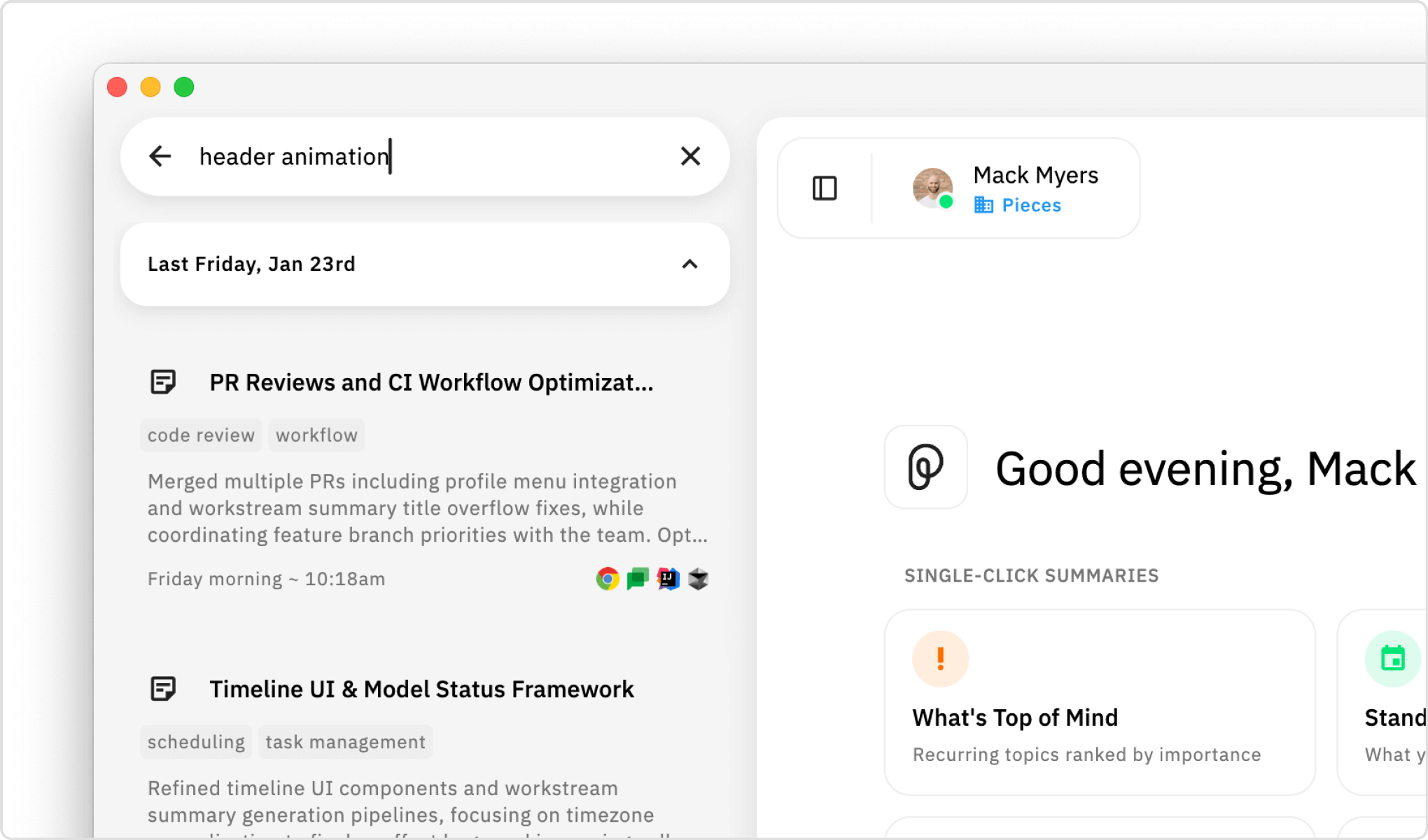 Search your Timeline by keyword