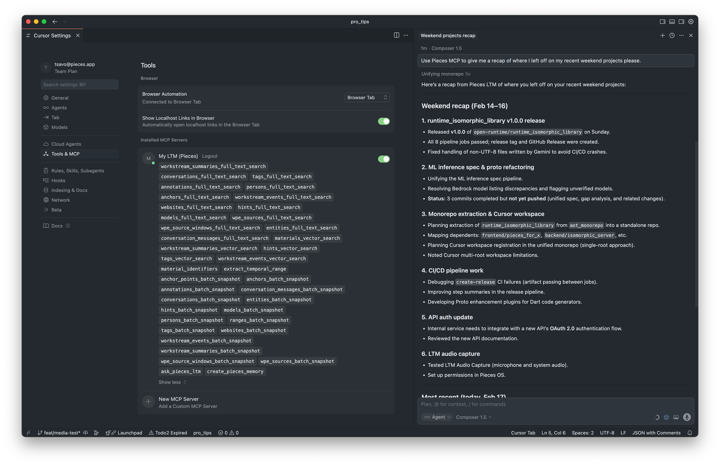 Expanded MCP Server gives Cursor, Claude Code, and other tools deeper access to your Long-Term Memory