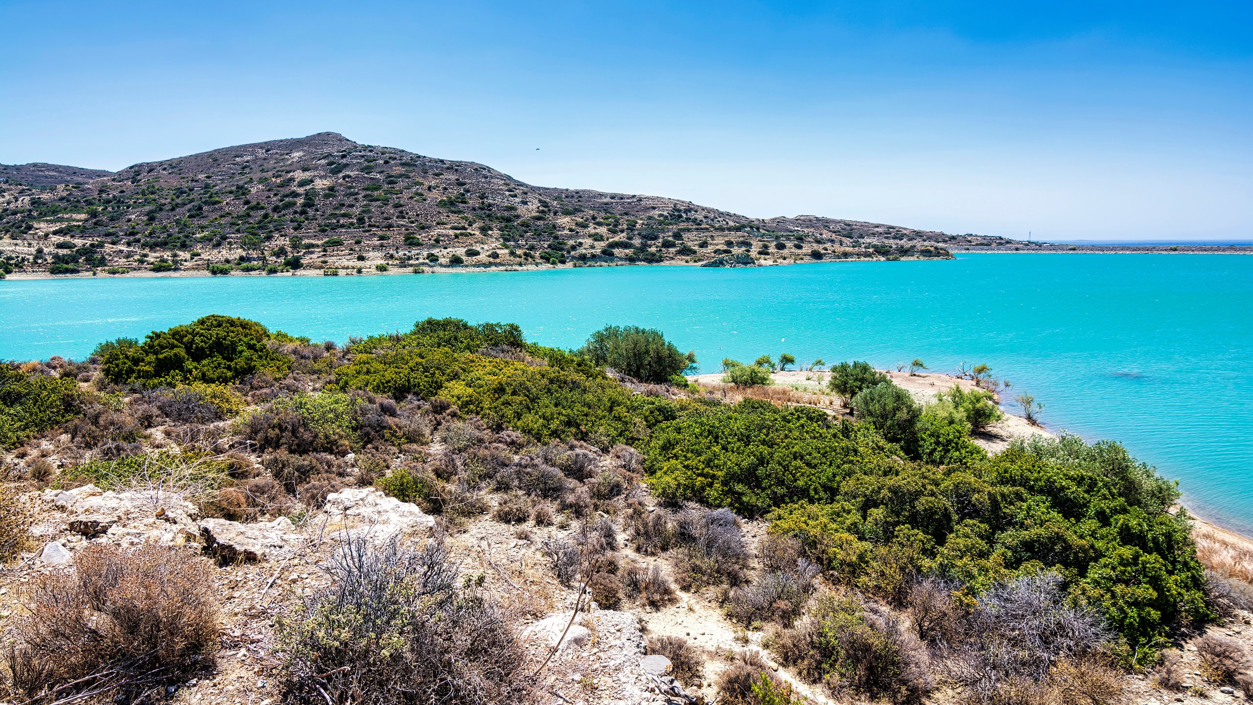 Image of the Bramian Lake in Ierapetra in Crete.