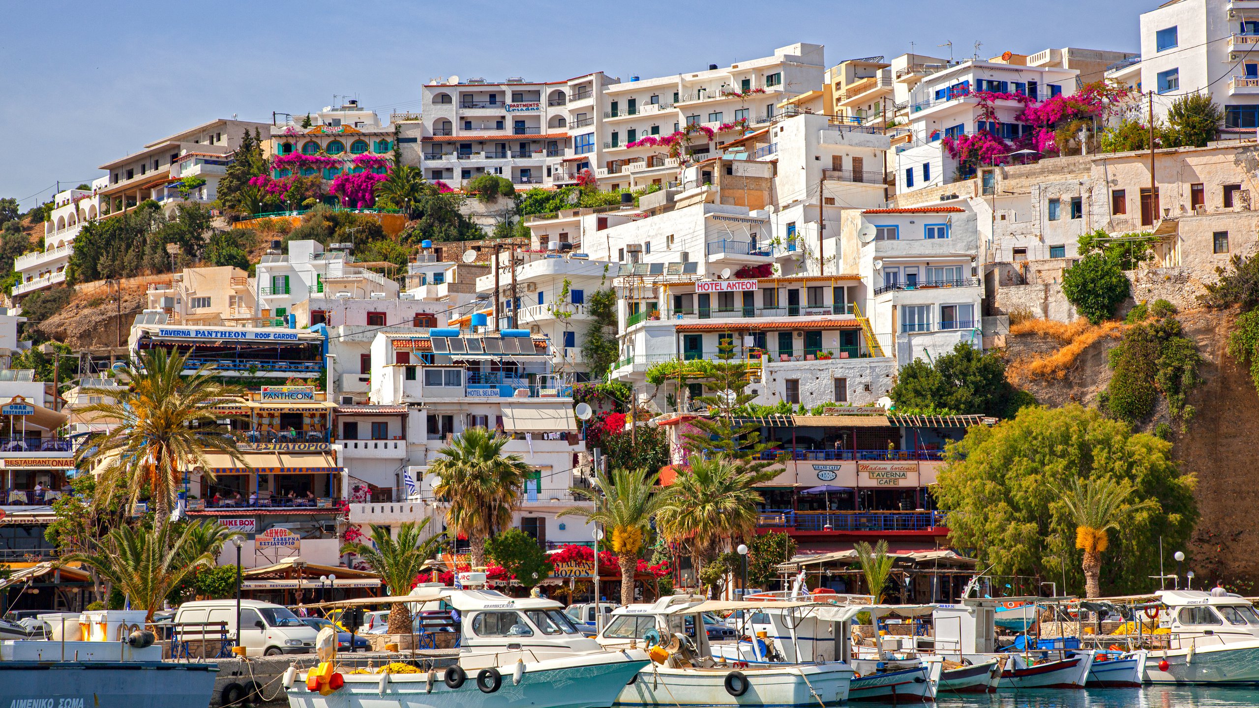 Image of the Village of Agia Galini in Crete.