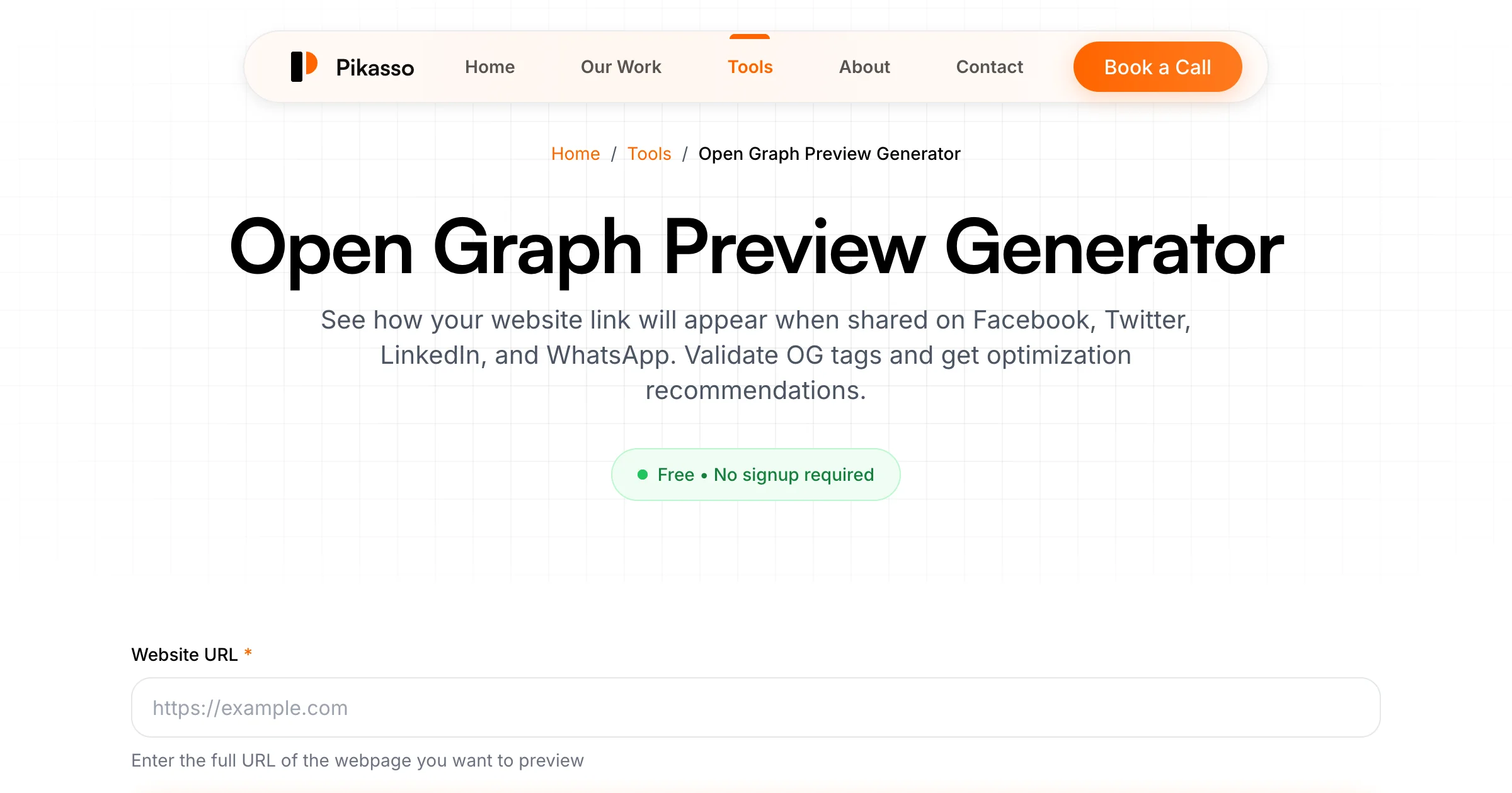 Open Graph Preview Generator - Free OG Image Tester | Pikasso Studio