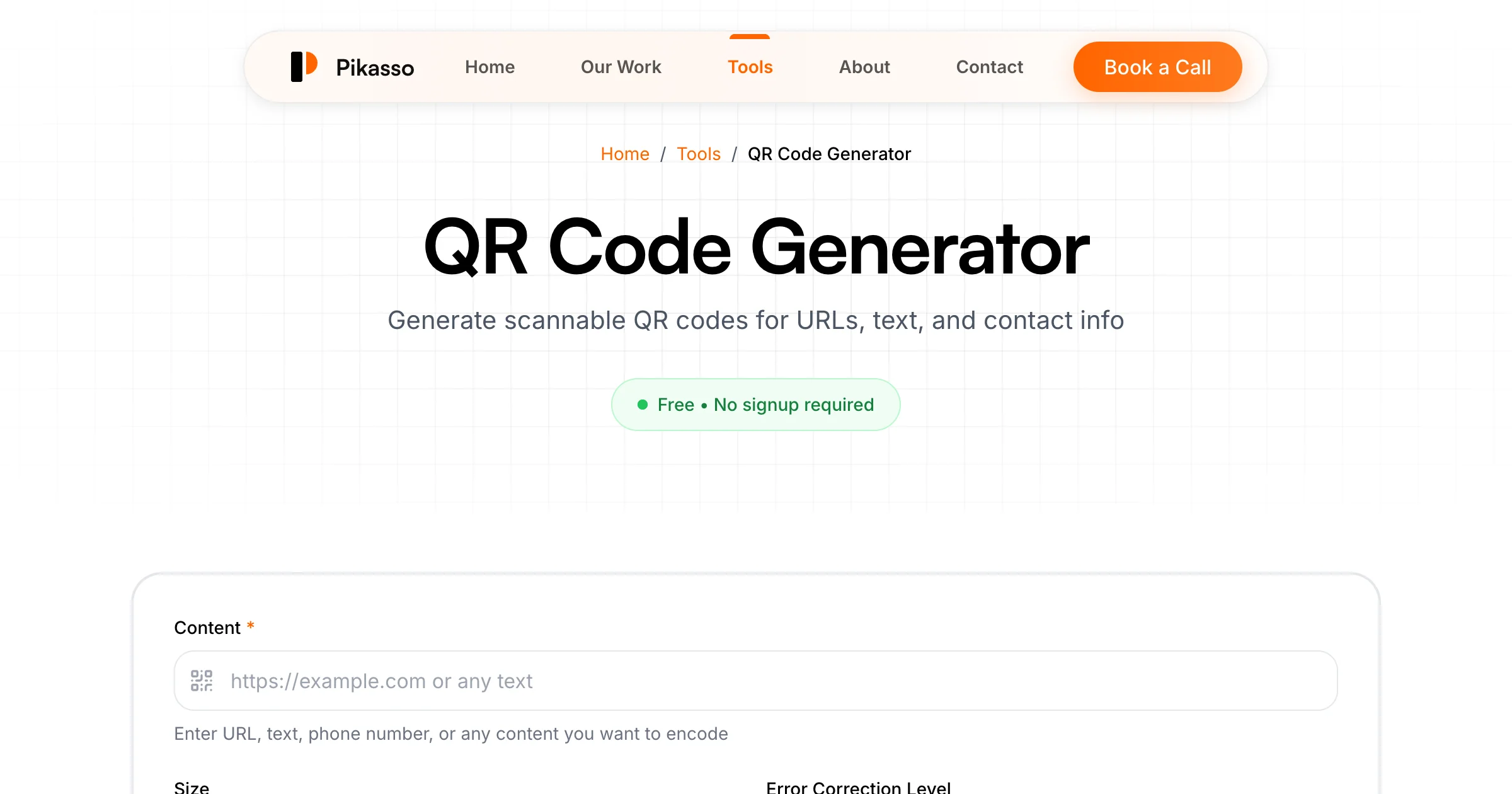 QR Code Generator - Free Custom QR Code Creator | Pikasso Studio
