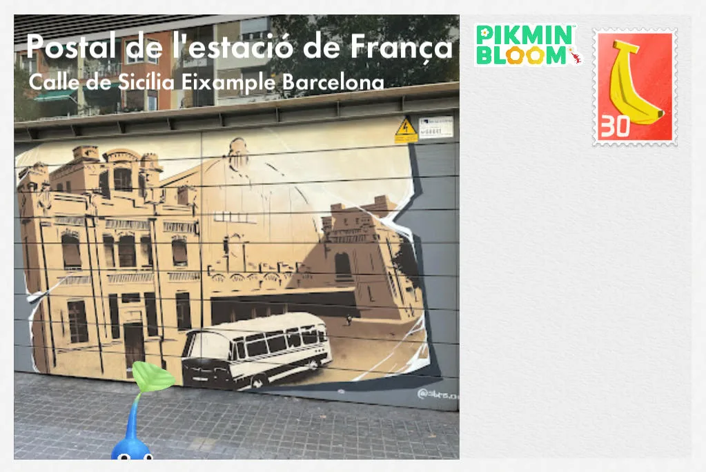 Postal de l'estació de França