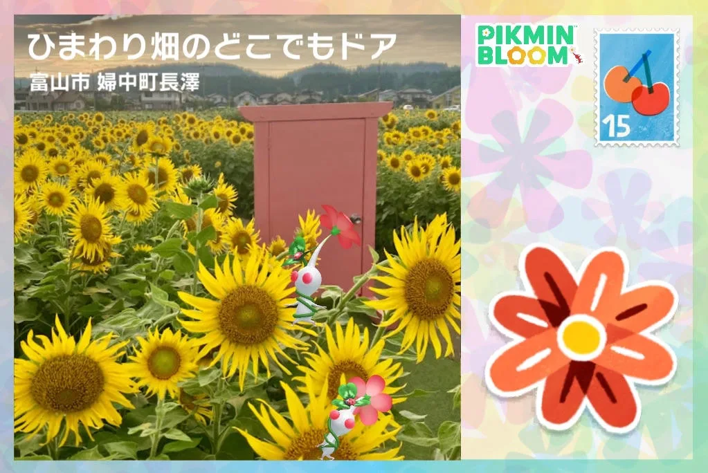 ひまわり畑のどこでもドア