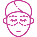 eyelid surgery aged look icon