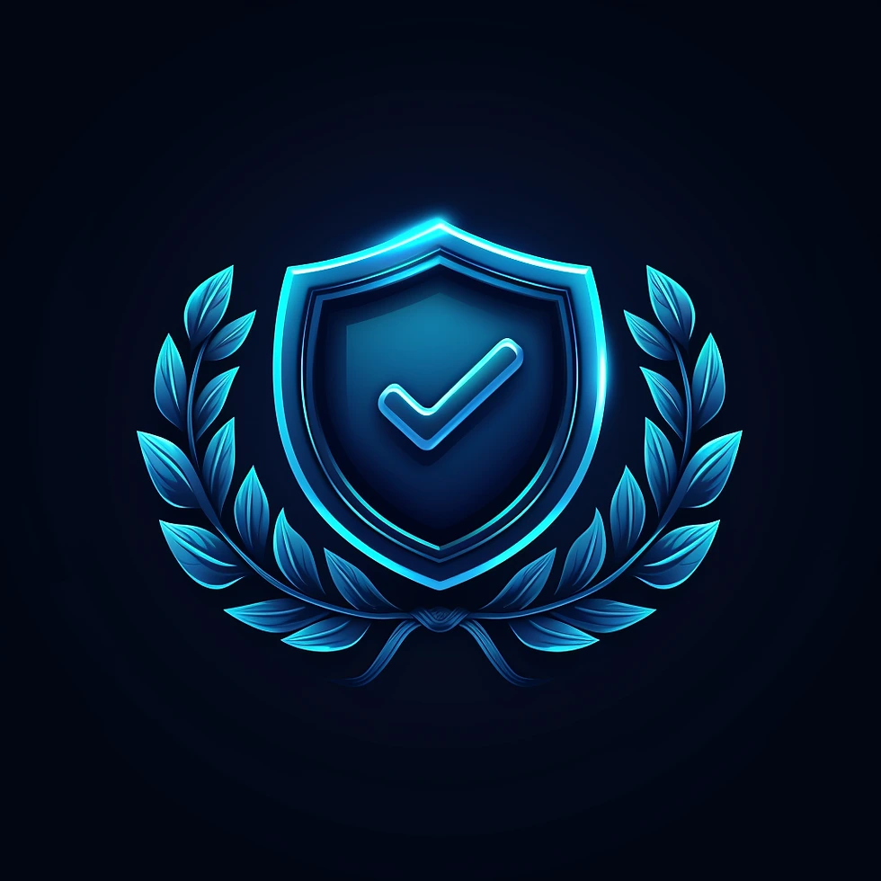 An icon showcasing a shield with a checkmark