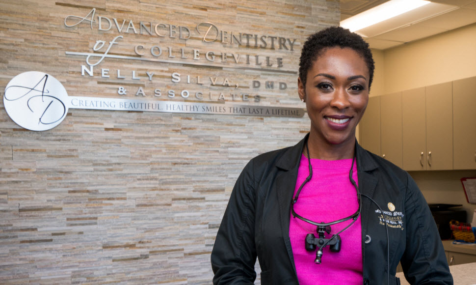 Dr. Nelly Silva in the Collegeville dental office