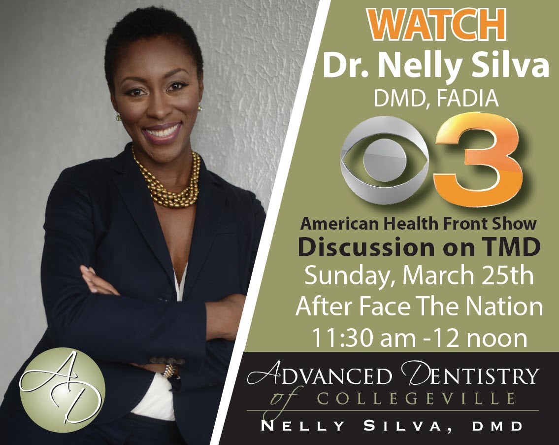 Dr. Nelly Silva on CBS3 discussing TMD and jaw pain