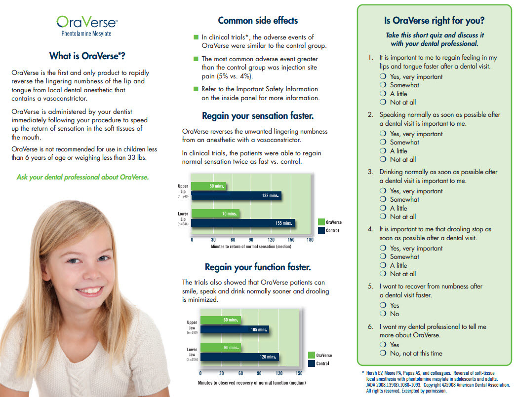Ora Verse brochure Ora Verse brochure Collegeville dentist