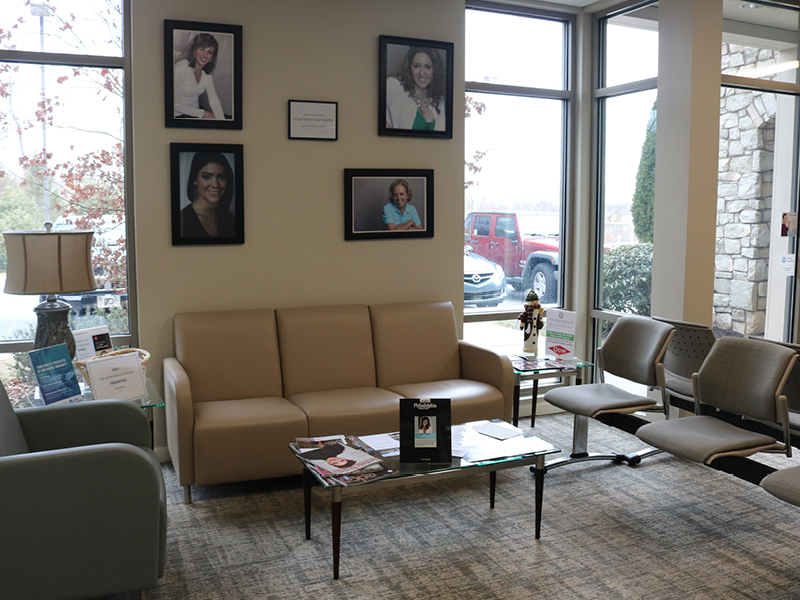 Comfortable patient lounge in the Collegeville dental office
